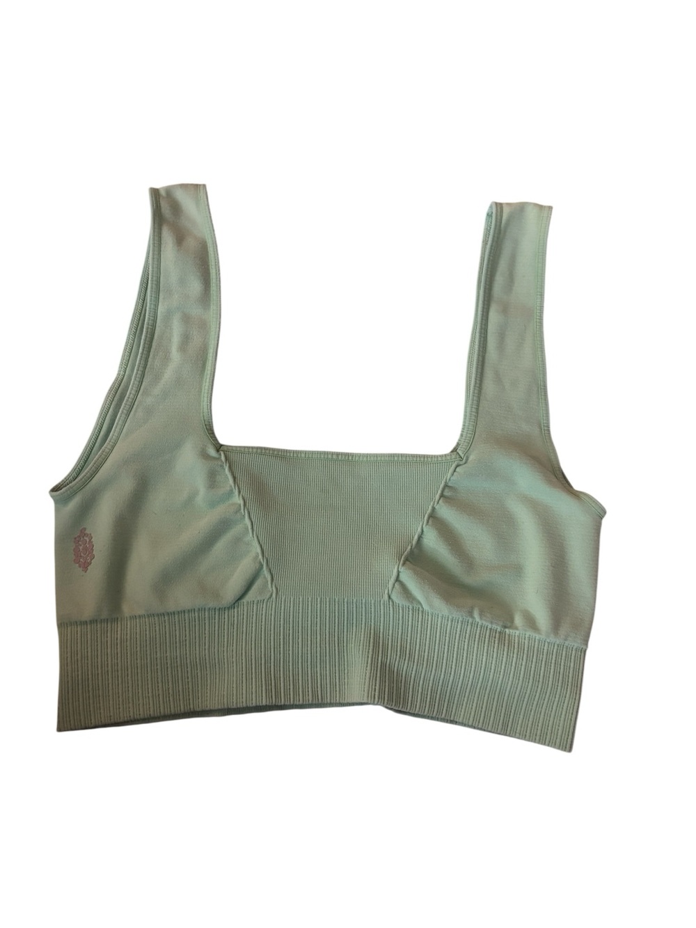 Free People Ribbed Scoop Bralette in Mint Green